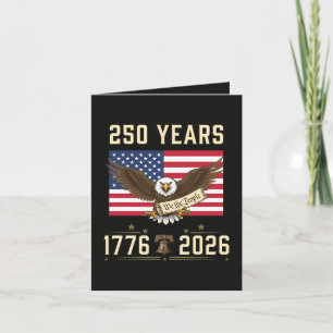 250 Jahre amerikanisches Erbe 1776 2026 Feiertagskarte