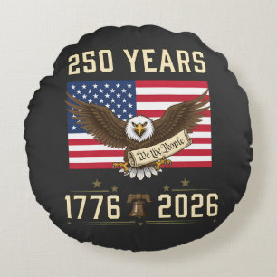 250 Jahre amerikanisches Erbe 1776 2026 Rundes Kissen