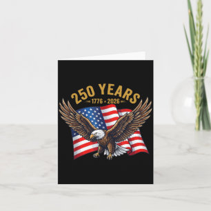 250 Jahre Amerikanisches Jubiläum 1776-2026 Adler  Karte