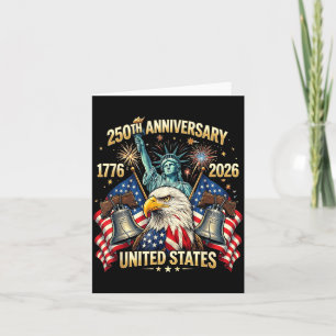 250 Jahre Amerikanisches Jubiläum 1776-2026 USA-Fl Karte