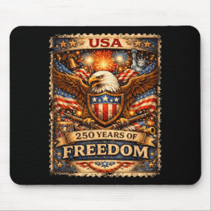 250 Jahre Amerikanisches Jubiläum 1776-2026 USA-Fl Mousepad