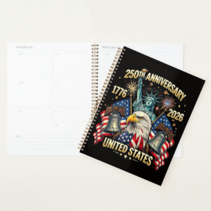 250 Jahre Amerikanisches Jubiläum 1776-2026 USA-Fl Planer