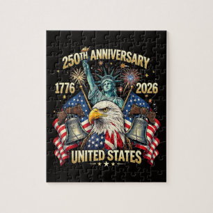 250 Jahre Amerikanisches Jubiläum 1776-2026 USA-Fl Puzzle