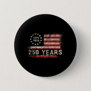 250 Jahre Amerikanisches Jubiläum 250. Unabhängigk Button