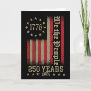 250 Jahre Amerikanisches Jubiläum 250. Unabhängigk Karte