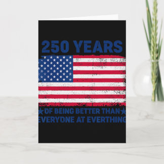 250 Jahre besser als jeder Amerikanische F Karte