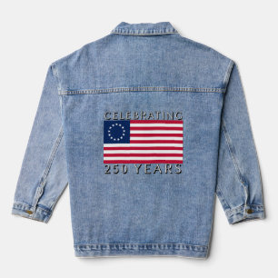 250 Jahre Betsy Ross Flagge feiern Jeansjacke