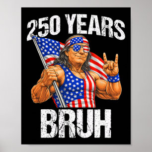 250 Jahre Bruh Ben Franklin Rock Sign 250. Jubiläu Poster