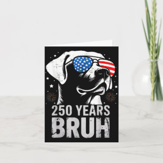 250 Jahre Bruh Patriotischer Labrador Retriever Hu Karte