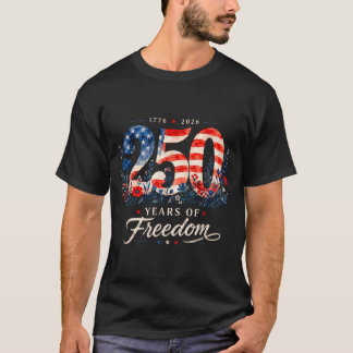 250 Jahre Dom 1776 Patriotische Blumen Frauen 4. T-Shirt