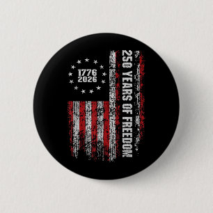 250 Jahre dom Amerika 1776 2026 Flagge Button
