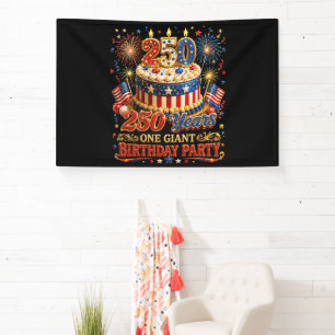250 Jahre ein gigantischer Geburtstag 250. Jubiläu Banner