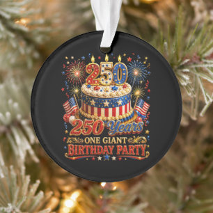 250 Jahre ein gigantischer Geburtstag 250. Jubiläu Ornament