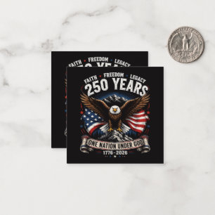 250 Jahre Eine Nation Unter Gott Adler Mitteilungskarte