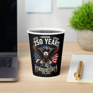 250 Jahre Eine Nation Unter Gott Adler Pappbecher