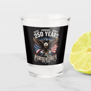 250 Jahre Eine Nation Unter Gott Adler Schnapsglas