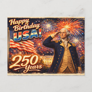250 Jahre Exzellenz & Unabhängigkeit Washington Postkarte