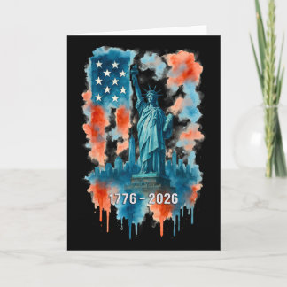 250 Jahre Flagge Statue Of Liberty 1776-2026 250. Karte