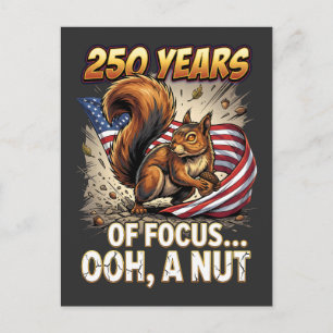 250 Jahre Focus Ooh A Nut Eichhörnchen Kunst Postkarte