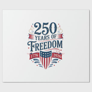 250 Jahre Freiheit 1776 2026 4. Juli 250. Geburtst Geschenkpapier