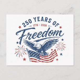 250 Jahre Freiheit 1776 2026 Amerikanischer Adler Postkarte