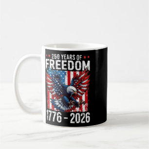 250 Jahre Freiheit 1776 2026 Patriotischer Ld Adle Kaffeetasse