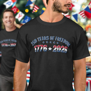 250 Jahre Freiheit 1776 2026 USA-Feier T-Shirt