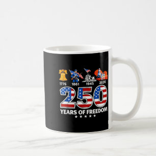 250 Jahre Freiheit 1776 2026 USA Freiheitsgeschich Kaffeetasse