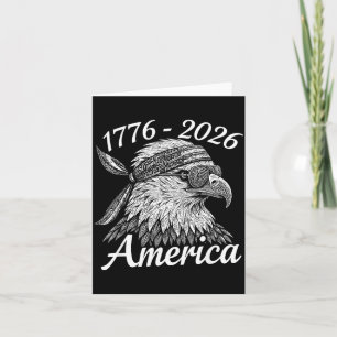 250 Jahre Freiheit 1776 2026 Weißkopfseeadler 250. Karte