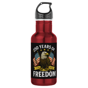 250 Jahre Freiheit 1776 2026 Weißkopfseeadler Edelstahlflasche