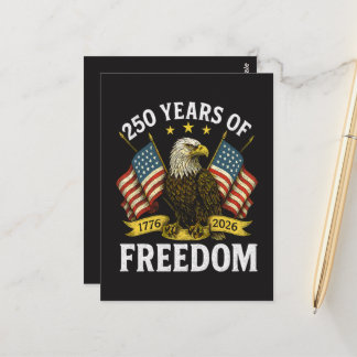 250 Jahre Freiheit 1776 2026 Weißkopfseeadler Postkarte