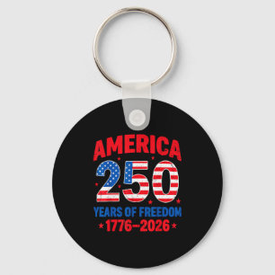 250 Jahre Freiheit 250. Jubiläum USA-Flagge 4t Schlüsselanhänger
