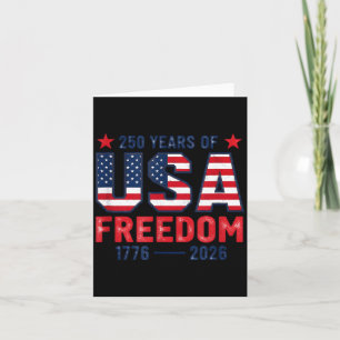 250 Jahre Freiheit Amerikanisch 1776 2026 250. USA Karte