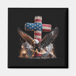 250 Jahre Freiheit mit Kreuz 1776-2026 USA Magnet