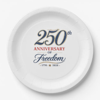 250 Jahre Freiheit - Pappteller
