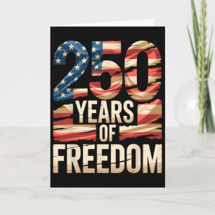 250 Jahre Freiheit Patriotische USA Amerikanische Karte