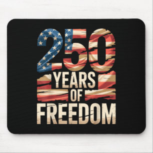 250 Jahre Freiheit Patriotische USA Amerikanische Mousepad