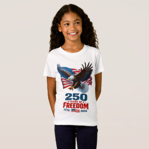 250 Jahre Freiheit Patriotischer Adler Amerikanisc T-Shirt