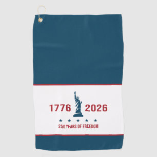 250 Jahre Freiheit Statue of Liberty 1776 2026 Golfhandtuch