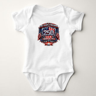 250 Jahre Freiheit T-Shirt – Amerika groß halten Baby Strampler