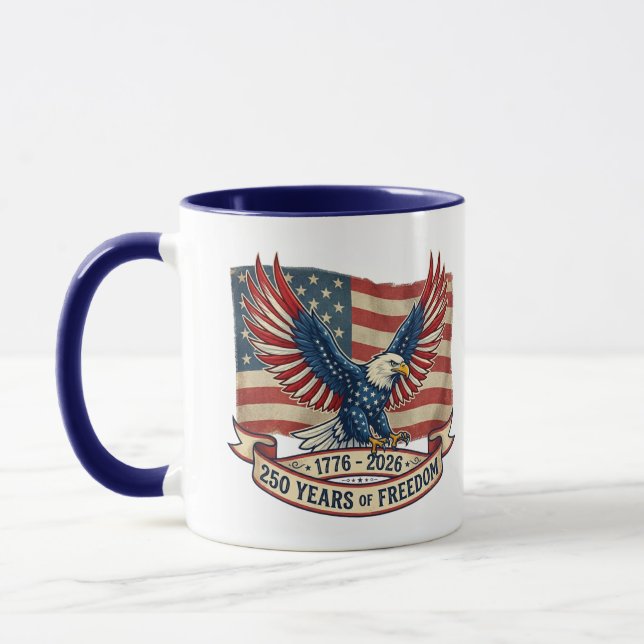 250 Jahre Freiheit Tasse (Links)