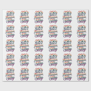 250 Jahre Freiheit, um LGBTQ 250th zu slayen Geschenkpapier