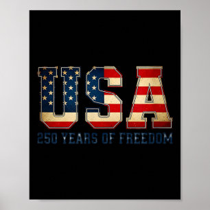 250 Jahre Freiheit USA 1776 2026 4. Juli Poster