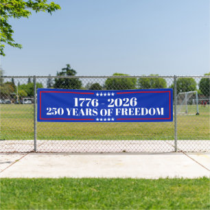 250 Jahre Freiheit USA 1776–2026 Banner