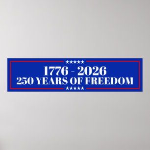 250 Jahre Freiheit USA 1776–2026 Poster