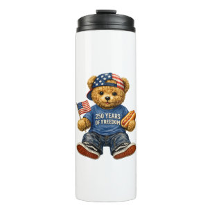 250 Jahre Freiheits-Teddybär  Thermosbecher