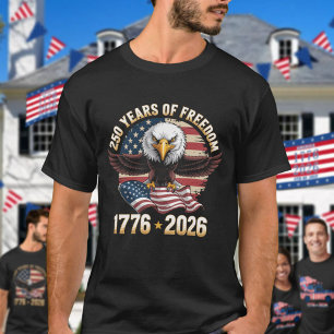 250 Jahre Freiheitsadler 1776 2026 Feier T-Shirt