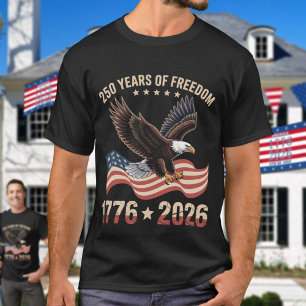 250 Jahre Freiheitsadler 1776 2026 Feier T-Shirt