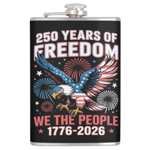 250 Jahre Freiheitsadler 250. Jubiläum USA Flachmann