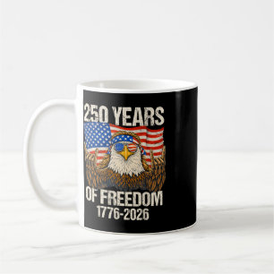 250 Jahre Freiheitsadler Amerikanische Flagge 250. Kaffeetasse